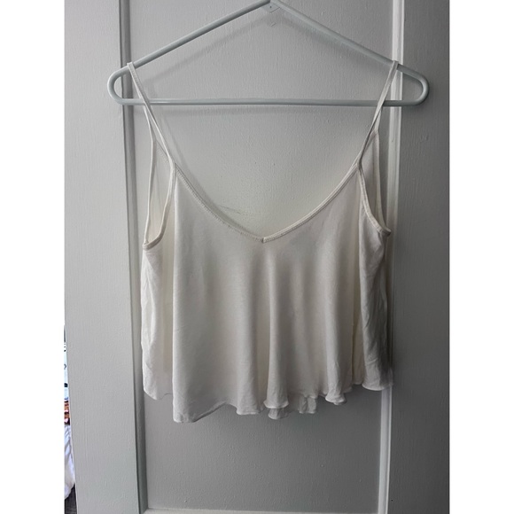 ❌SOLD UO Ecote White Tank Crop Top - Picture 2 of 8